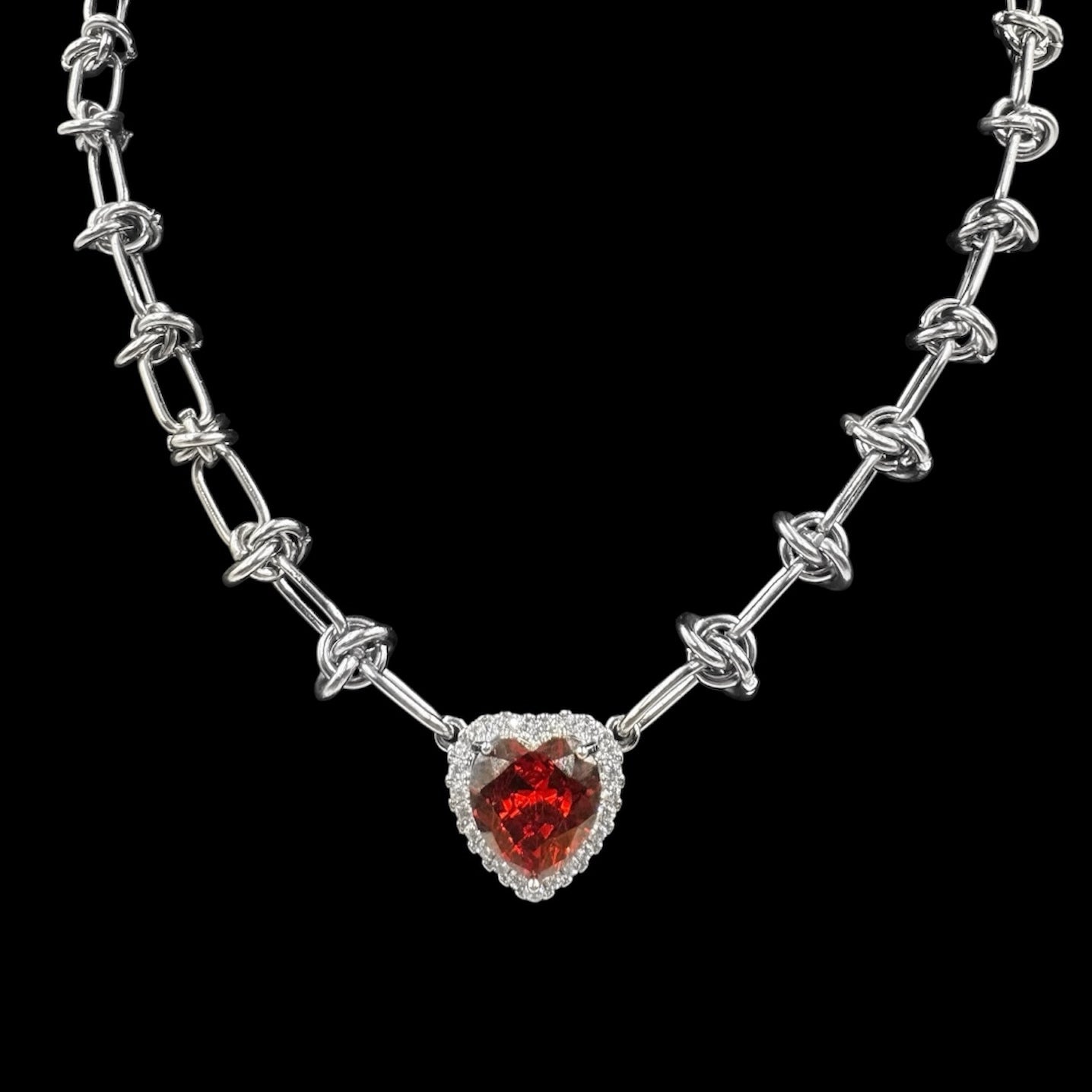 Crystal Wire Heart Chain