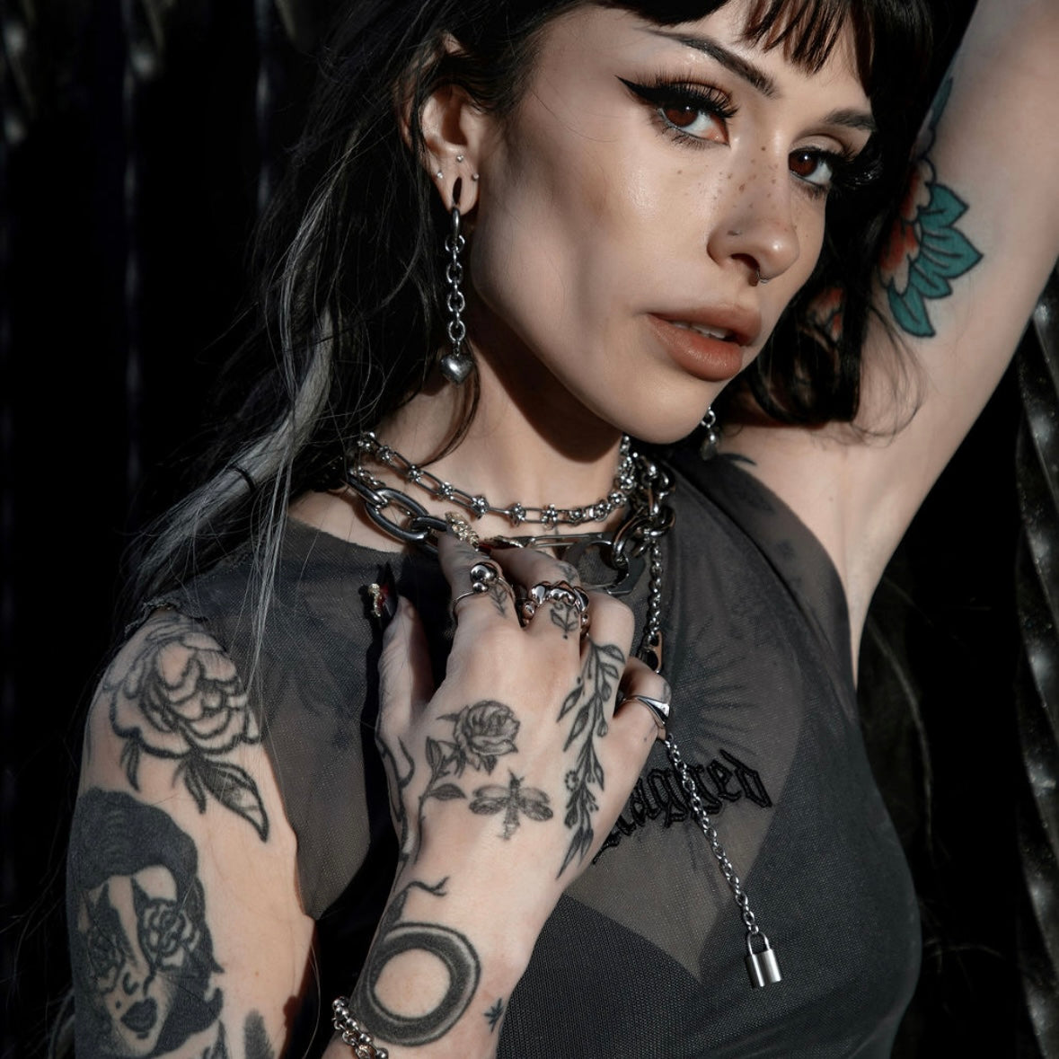 Chain Heart Hoops