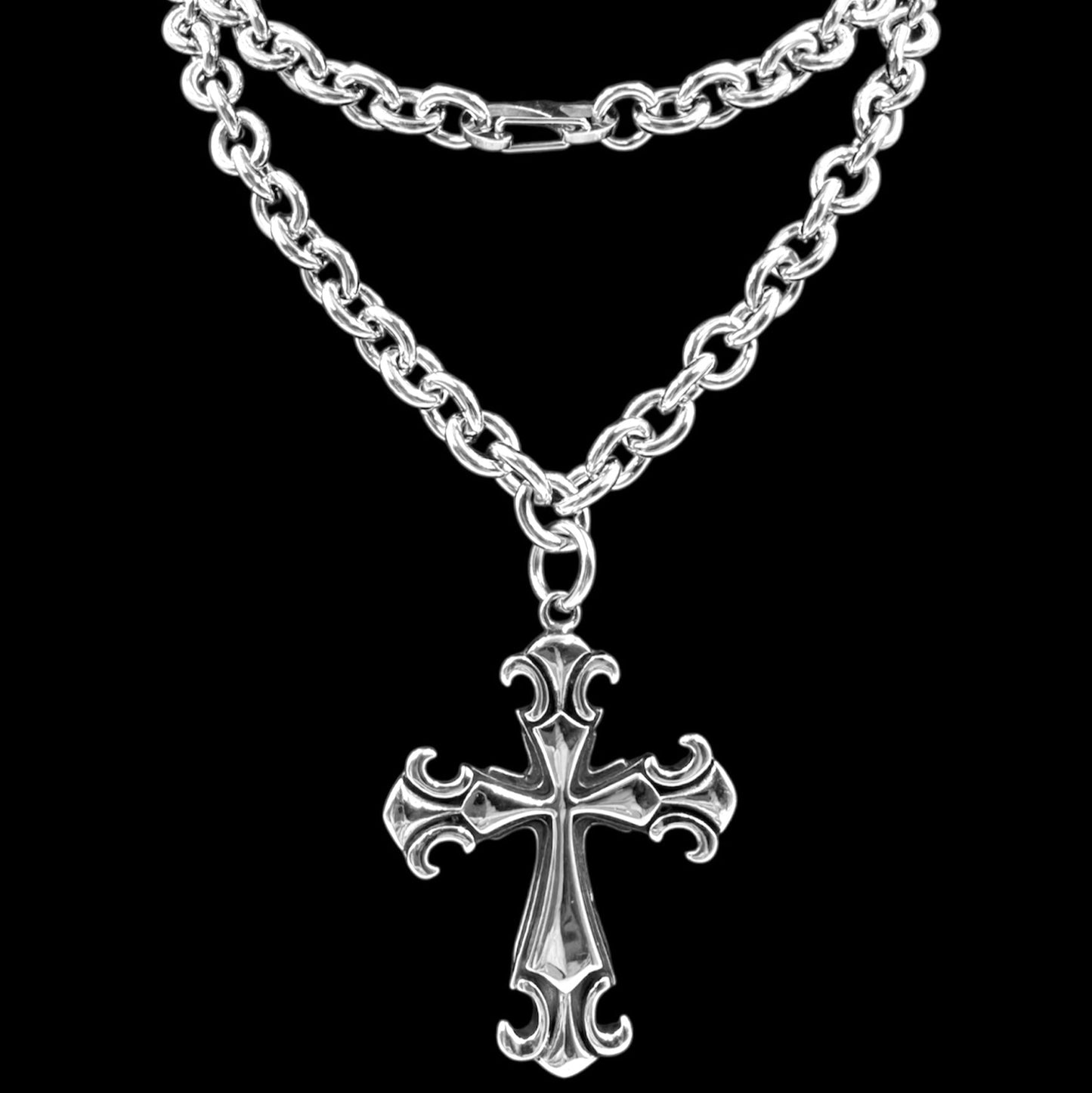 Goth Cross Chain Necklace/Belt