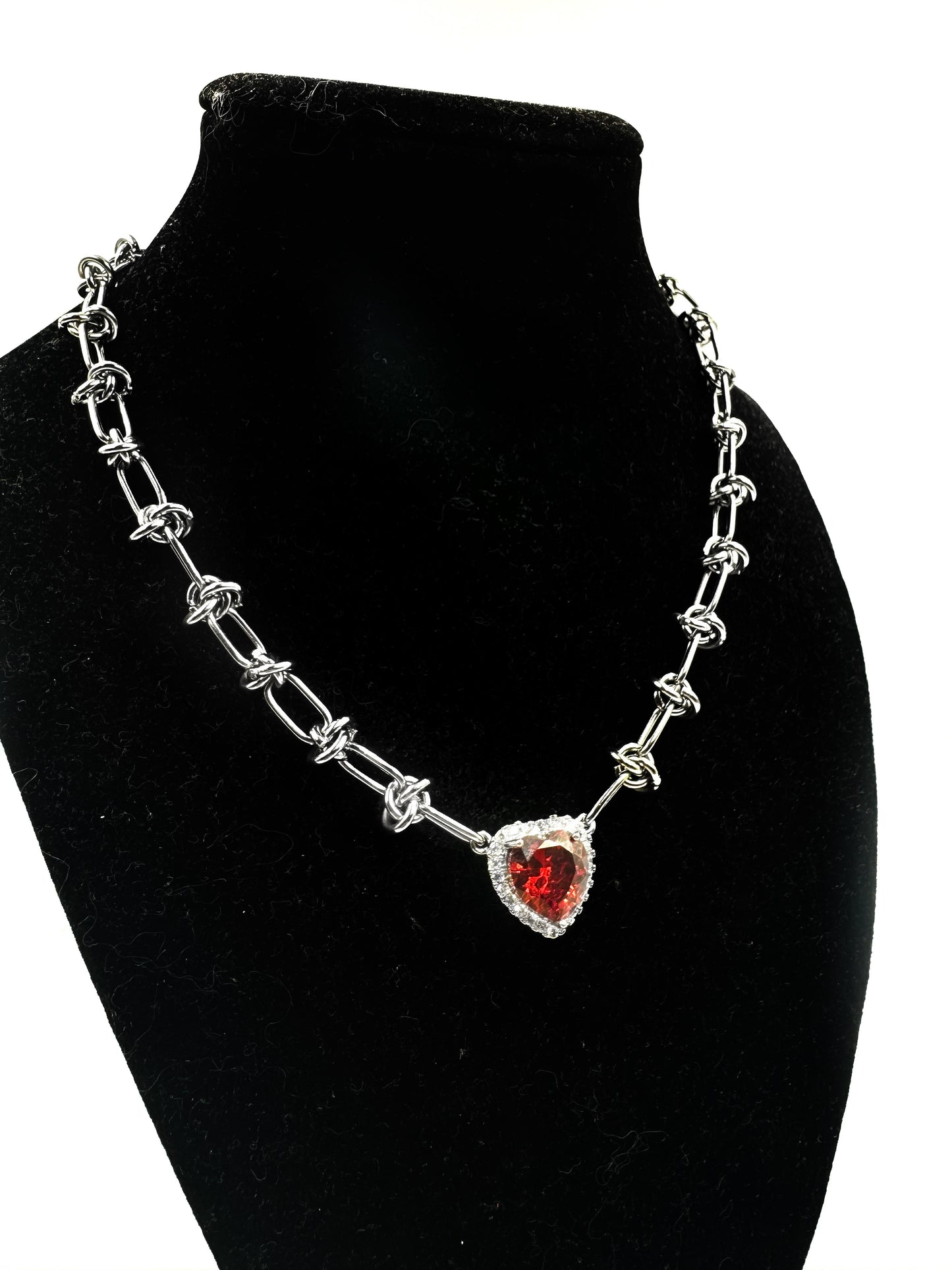 Crystal Wire Heart Chain