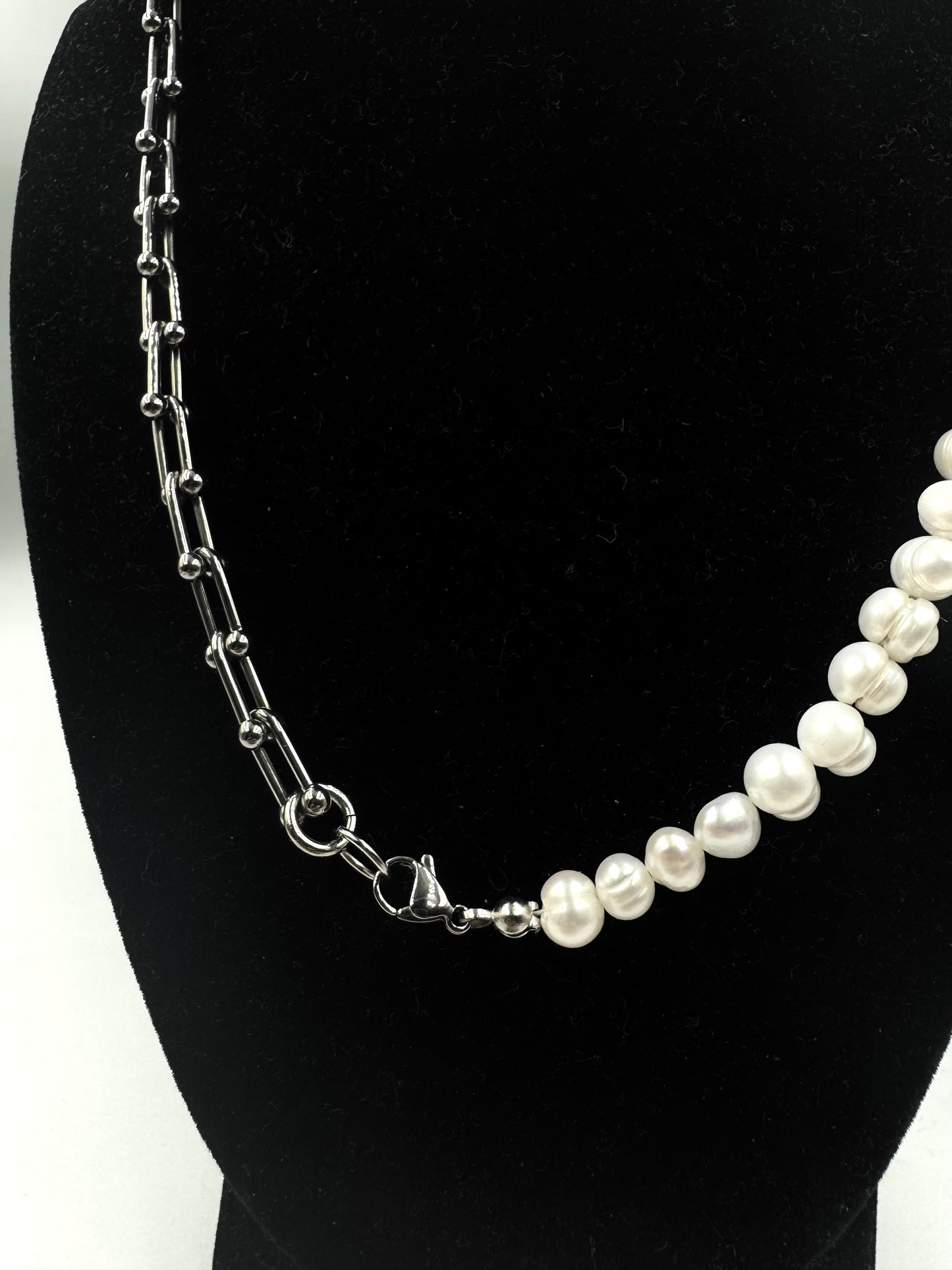 Watch Pearl Necklace Set