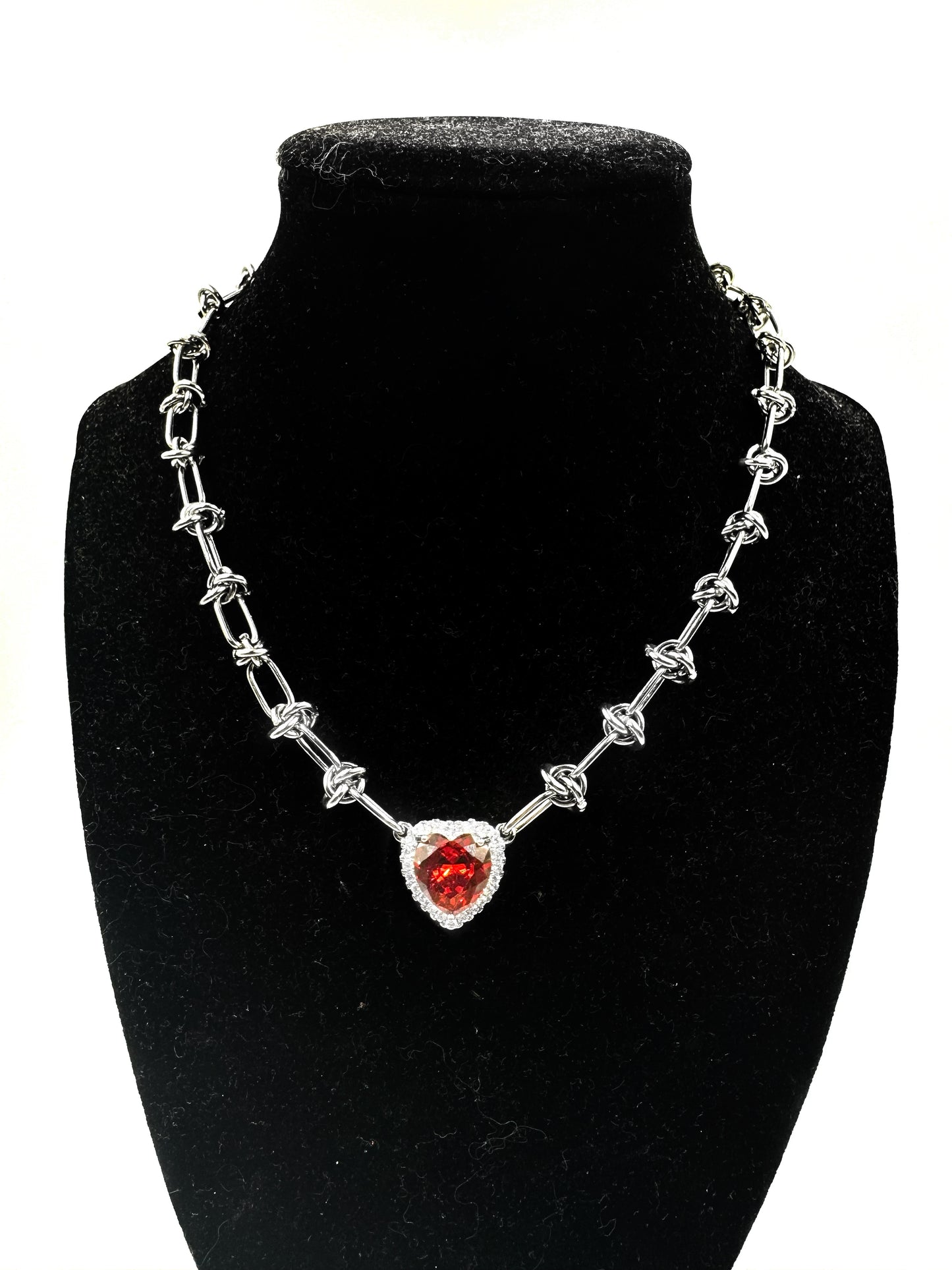 Crystal Wire Heart Chain