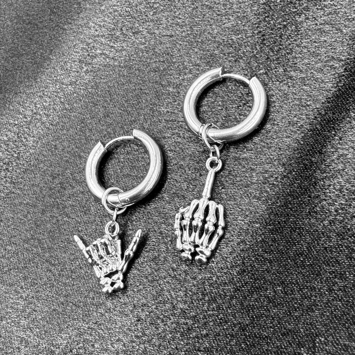 Skeleton Hand Earrings