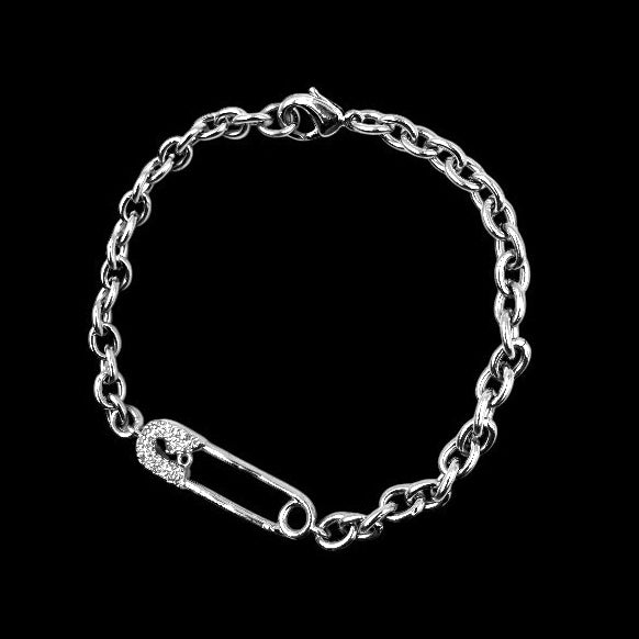 Bling Safety Pin Bracelet