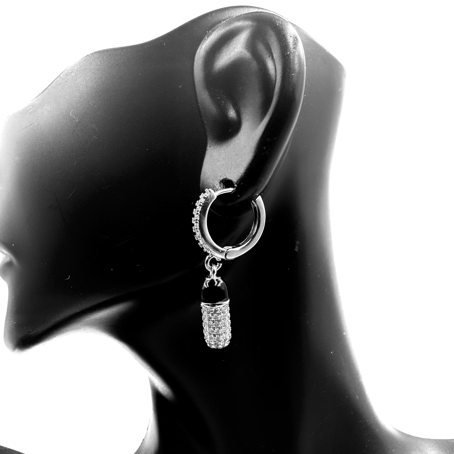 Bling Pill Hoops