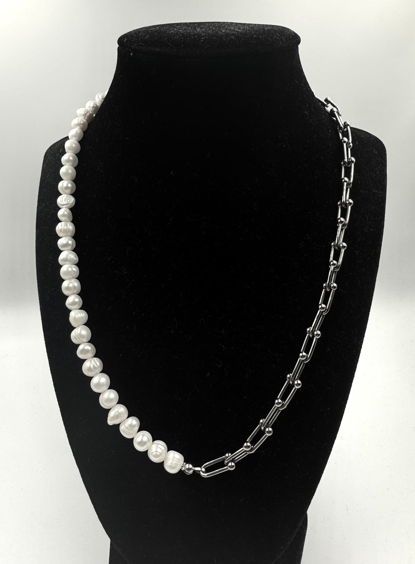 Watch Pearl Necklace Set