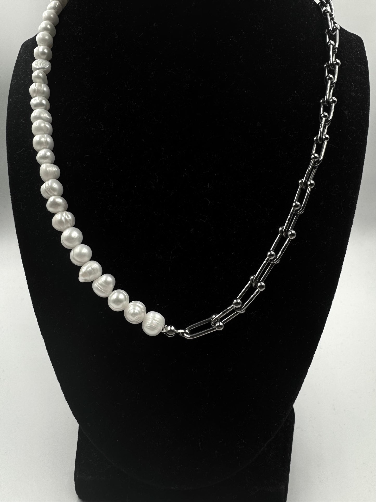 Watch Pearl Necklace Set