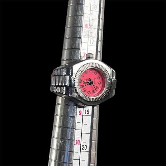 Hot Pink Watch Ring