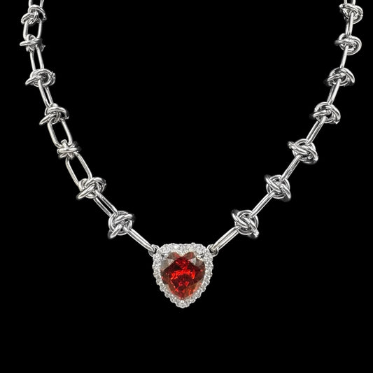 Crystal Wire Heart Chain
