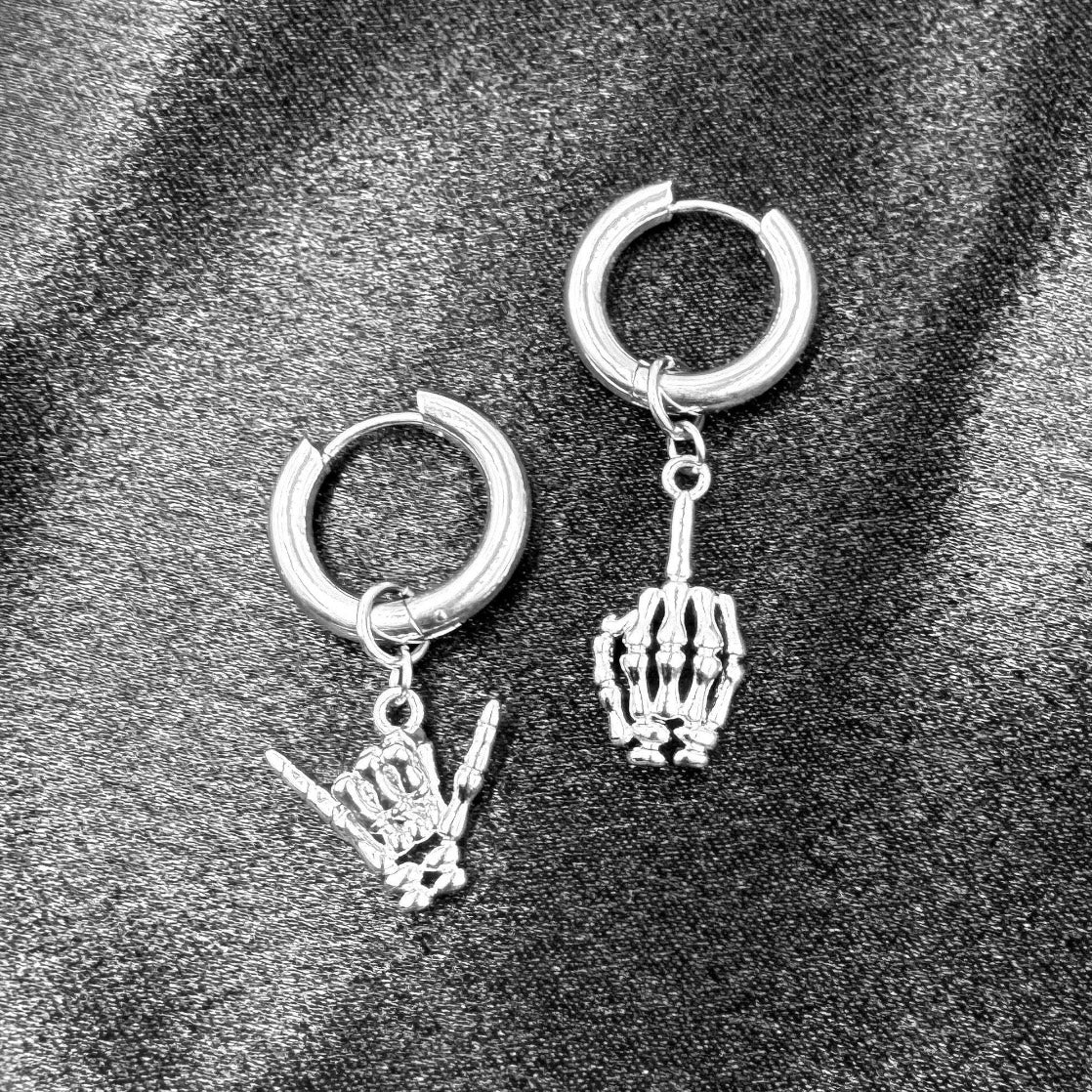 Skeleton Hand Earrings