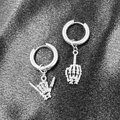 Skeleton Hand Earrings
