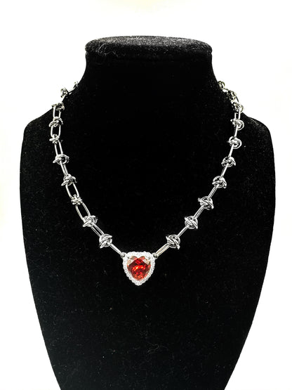 Crystal Wire Heart Chain