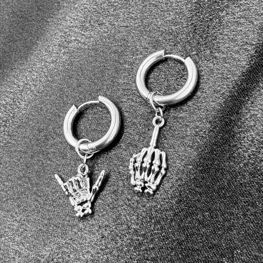 Skeleton Hand Earrings
