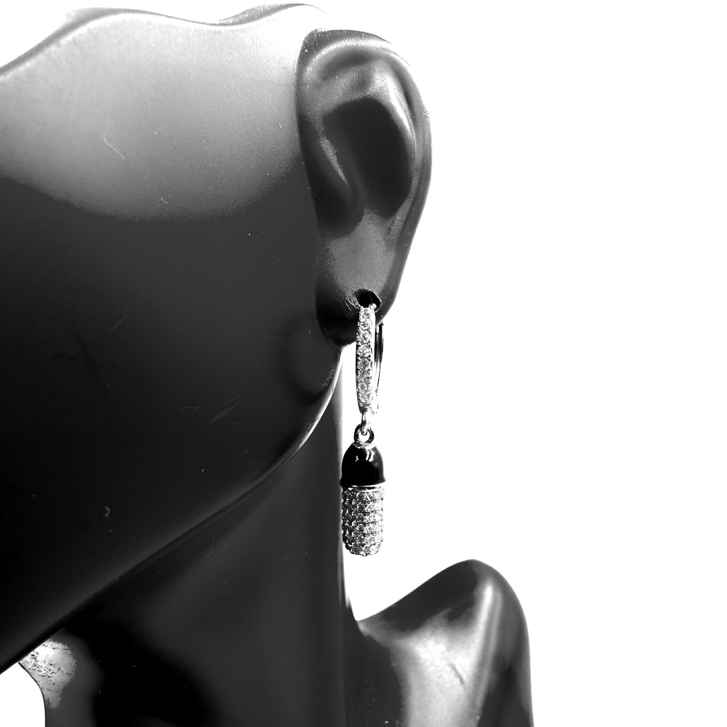 Bling Pill Hoops