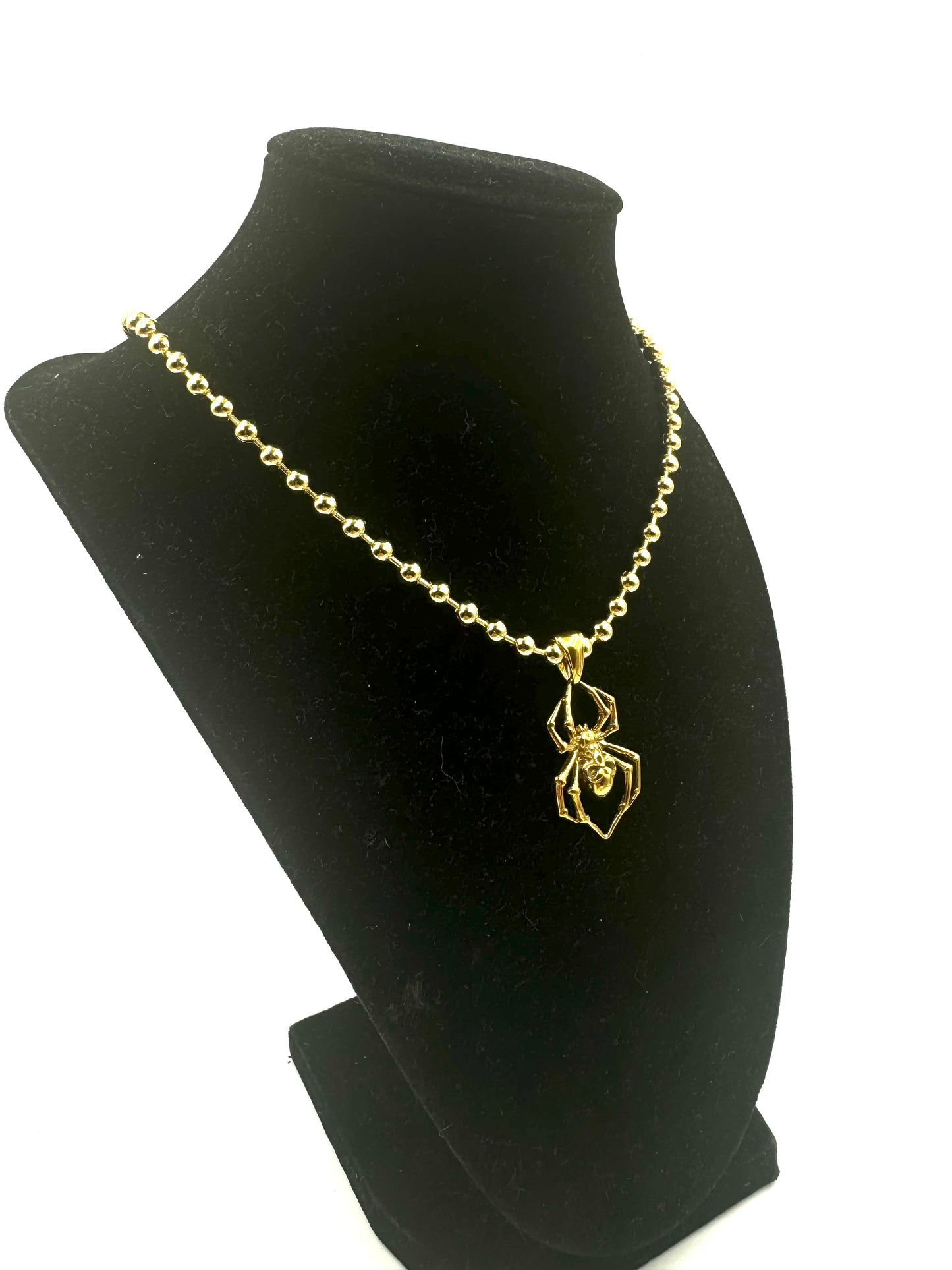 Gold Spider Ball Chain