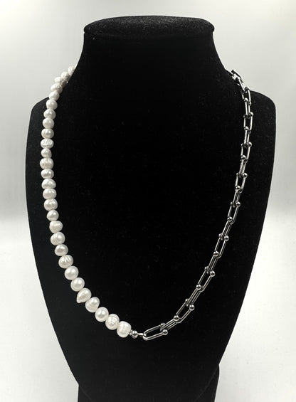 Watch Pearl Necklace Set