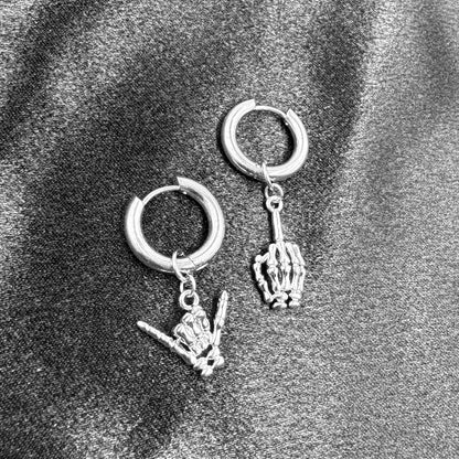 Skeleton Hand Earrings