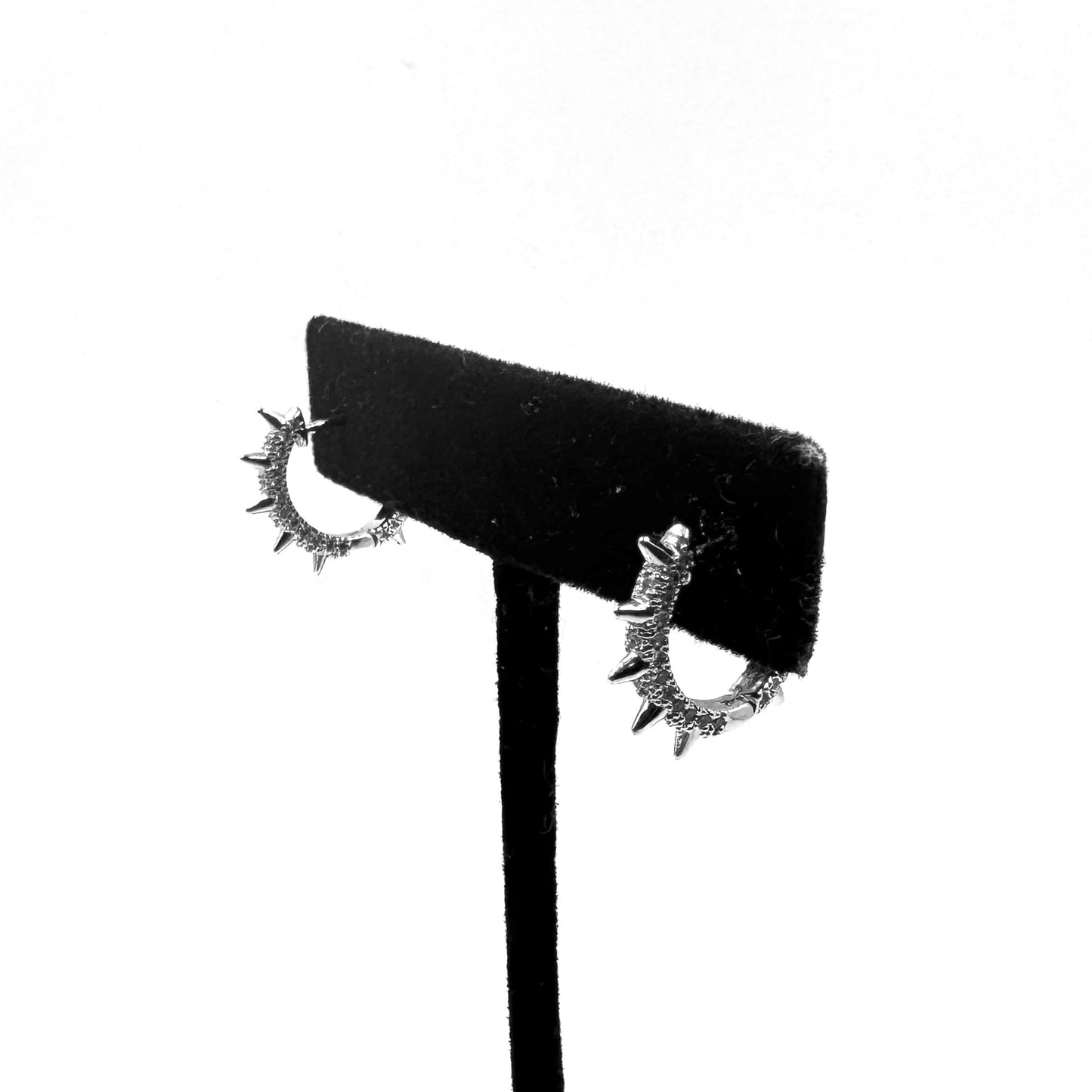 Studded Spike Hoops