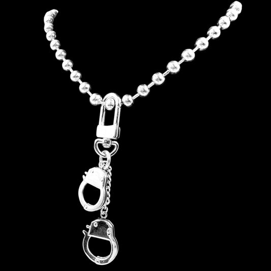 Handcuff Ball Keychain Necklace