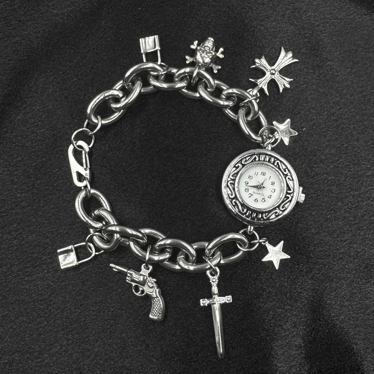 Chunky Watch Charm Bracelet